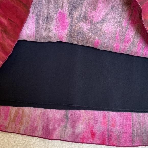 Alice + Olivia Tie Dye Red Silk Slip Dress - Picture 8 of 9